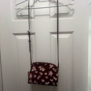 Kate Spade - Small crossbody.  Frosted floral, see berry.
